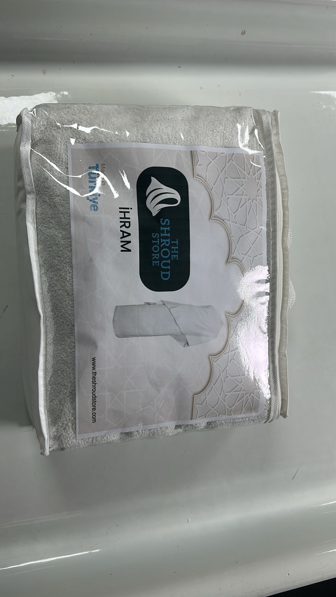 Packaged Ihram side view